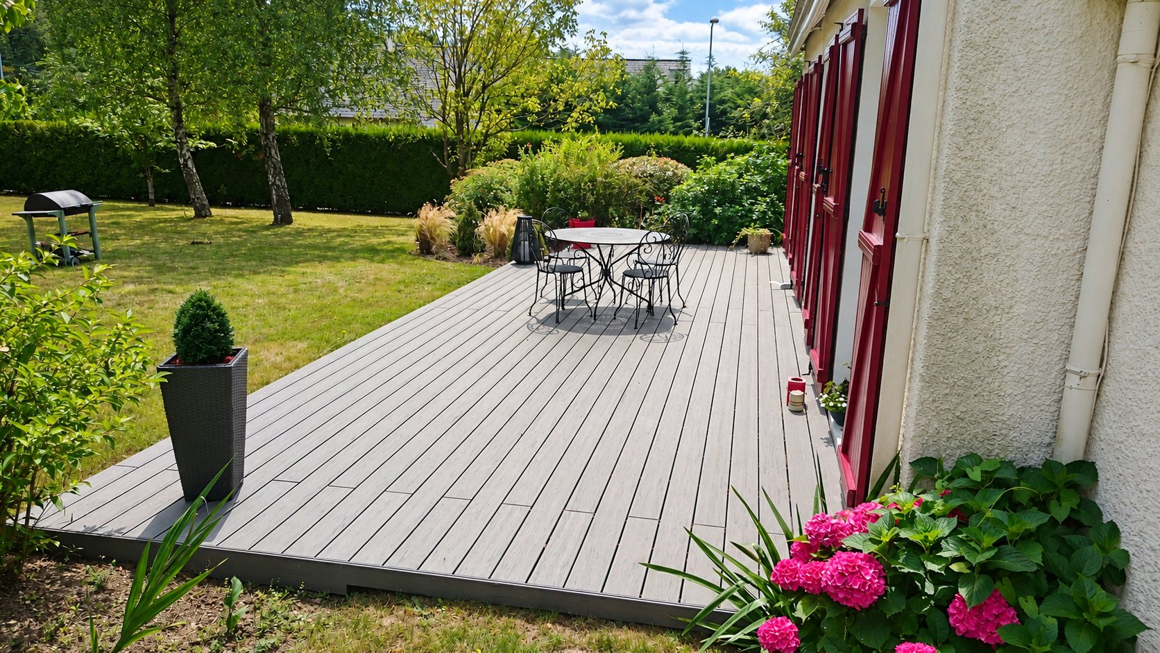 Terrasse composite par AR’ Paysage à Nantes (44)